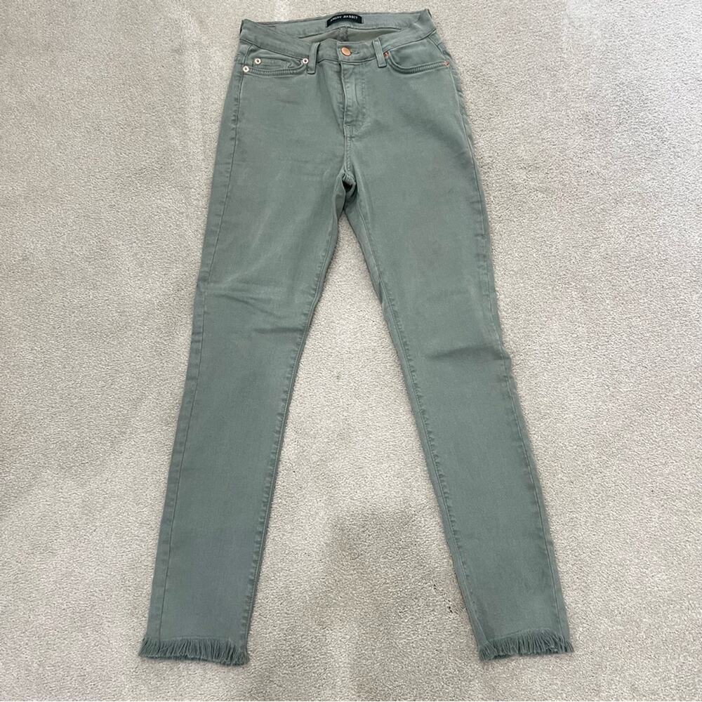 Angry Rabbit light olive straight leg jeans, size 27/5